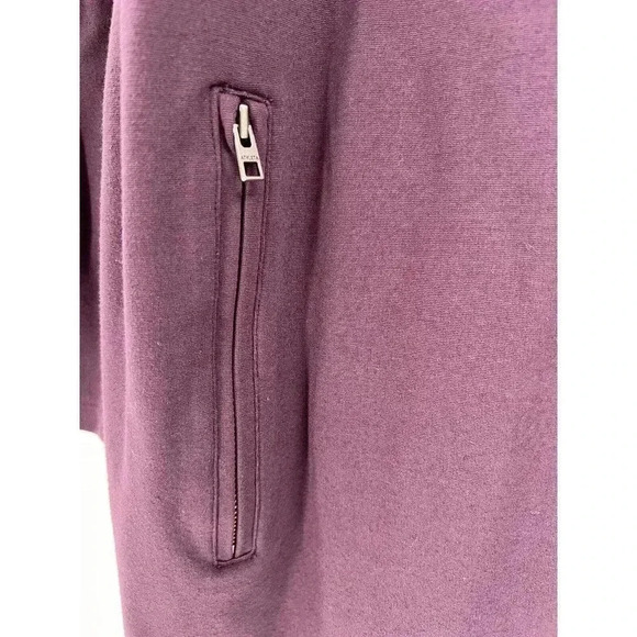 Athleta Wanderer PURPLE Plum Ponte Zip Dress SIZE Large - Picture 3 of 7